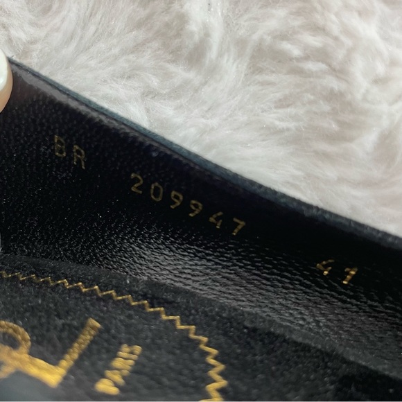 {YSL} Tribtoo 80 Black Suede Platform Pumps, Size 41/11 - Picture 6 of 9